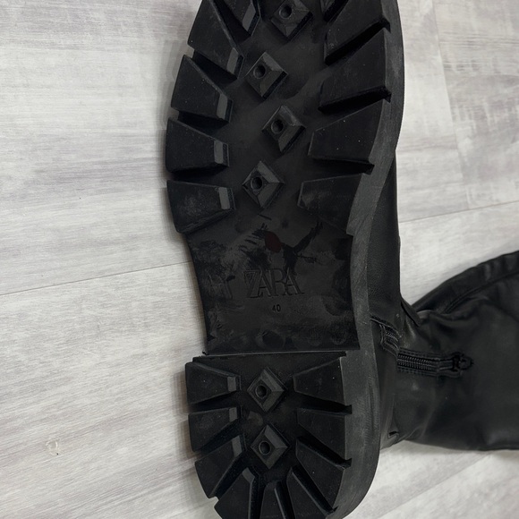 Zara Black Over-the-Knee Boots - Picture 12 of 14